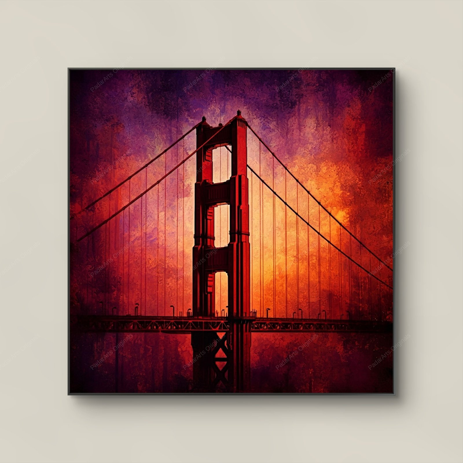 Abstract expressionist by human-ai gallery PadarArts