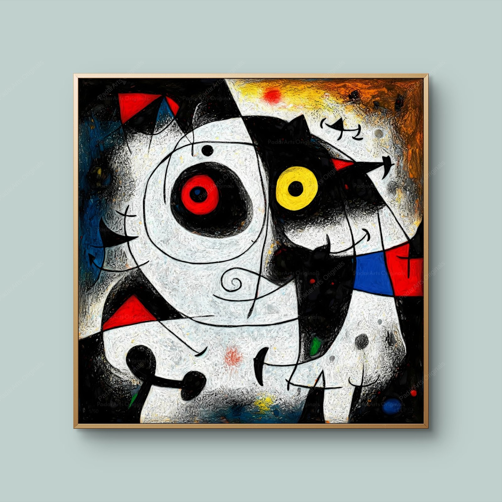 Tribute to Miro I - surrealist human ai gallery padararts 2 Surrealist by human-ai gallery PadarArts