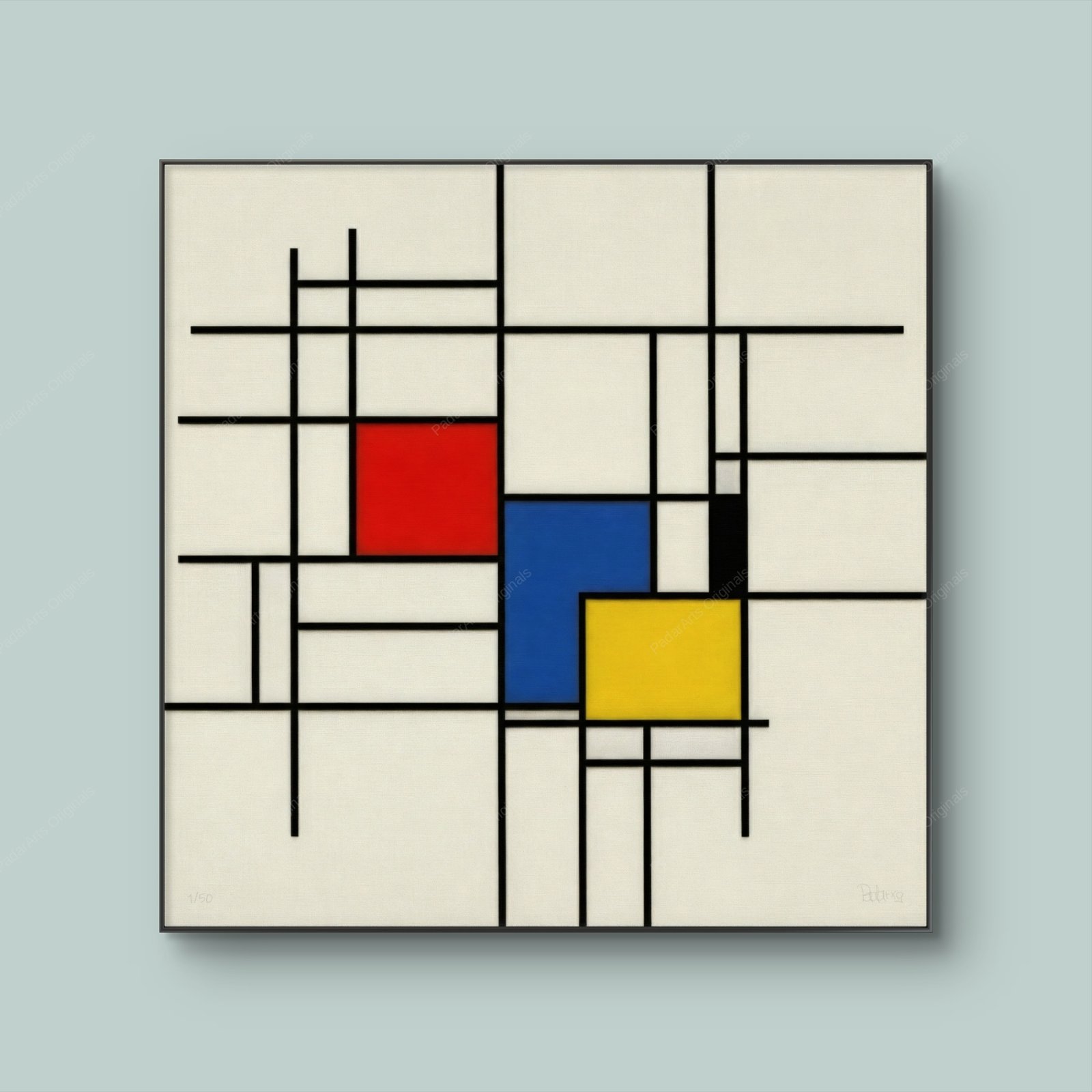 Neo-plasticism by human-ai gallery PadarArts