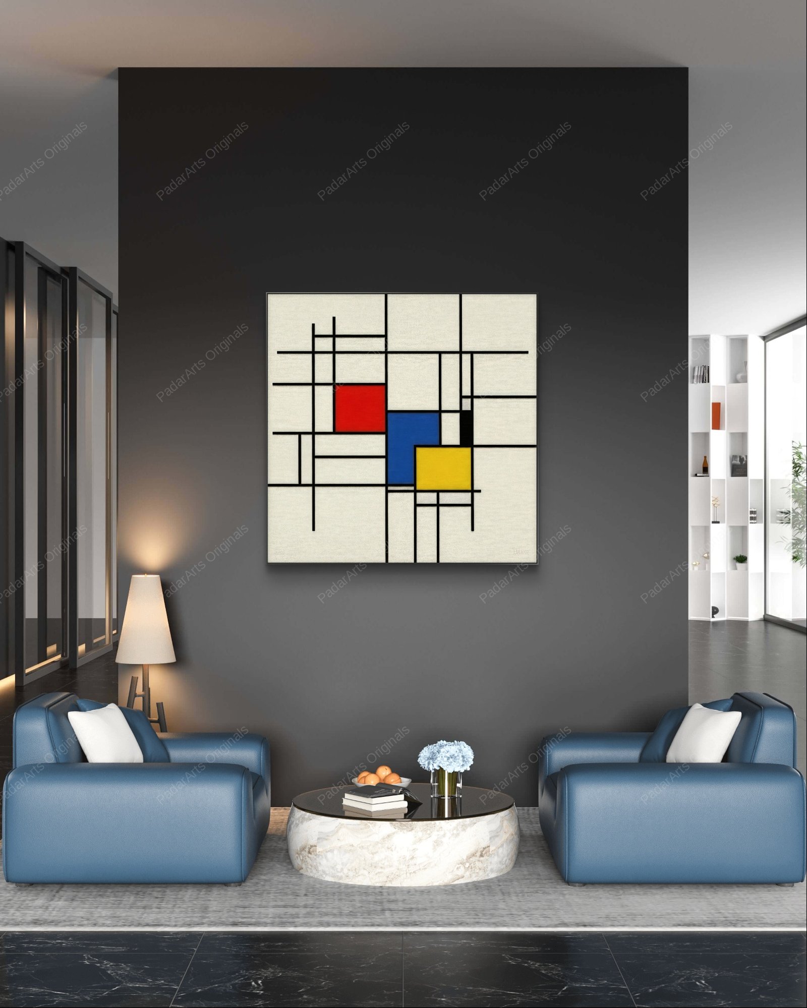 Tribute to Mondrian I - Limited 1/50 - Image 2