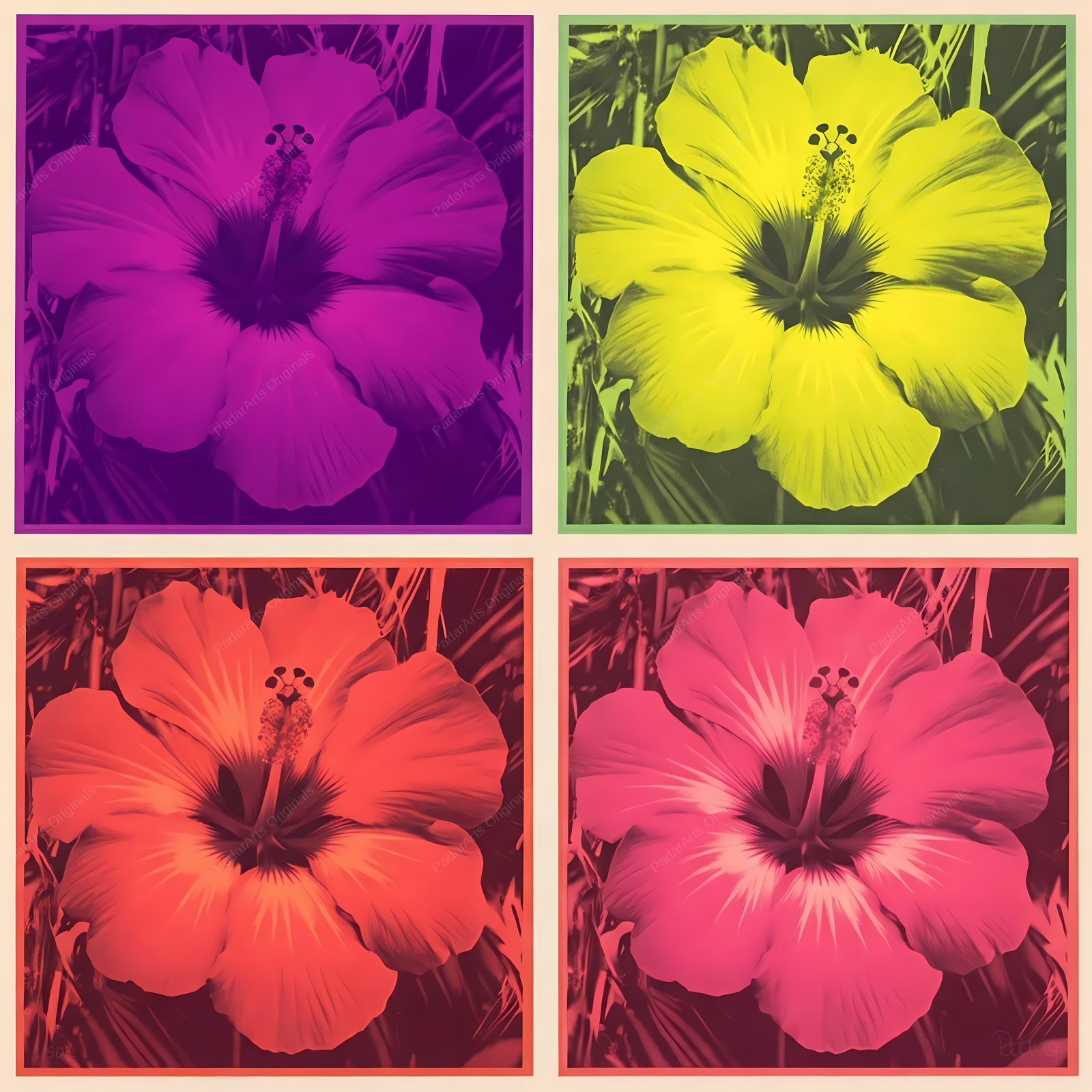 Pop art and diptych by human-ai gallery PadarArts